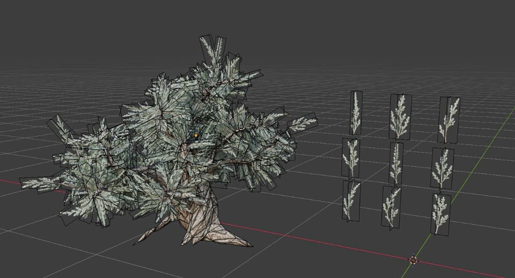 Stylized pine tree