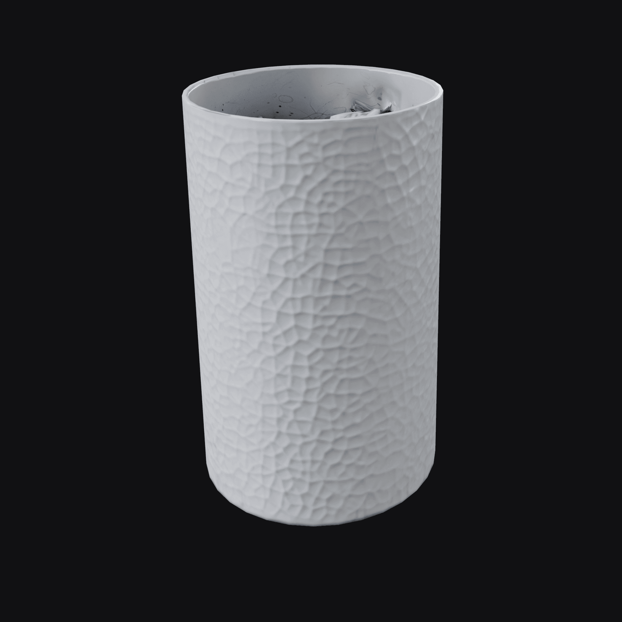 Bathroom Trash Can, free Blender 3D model render