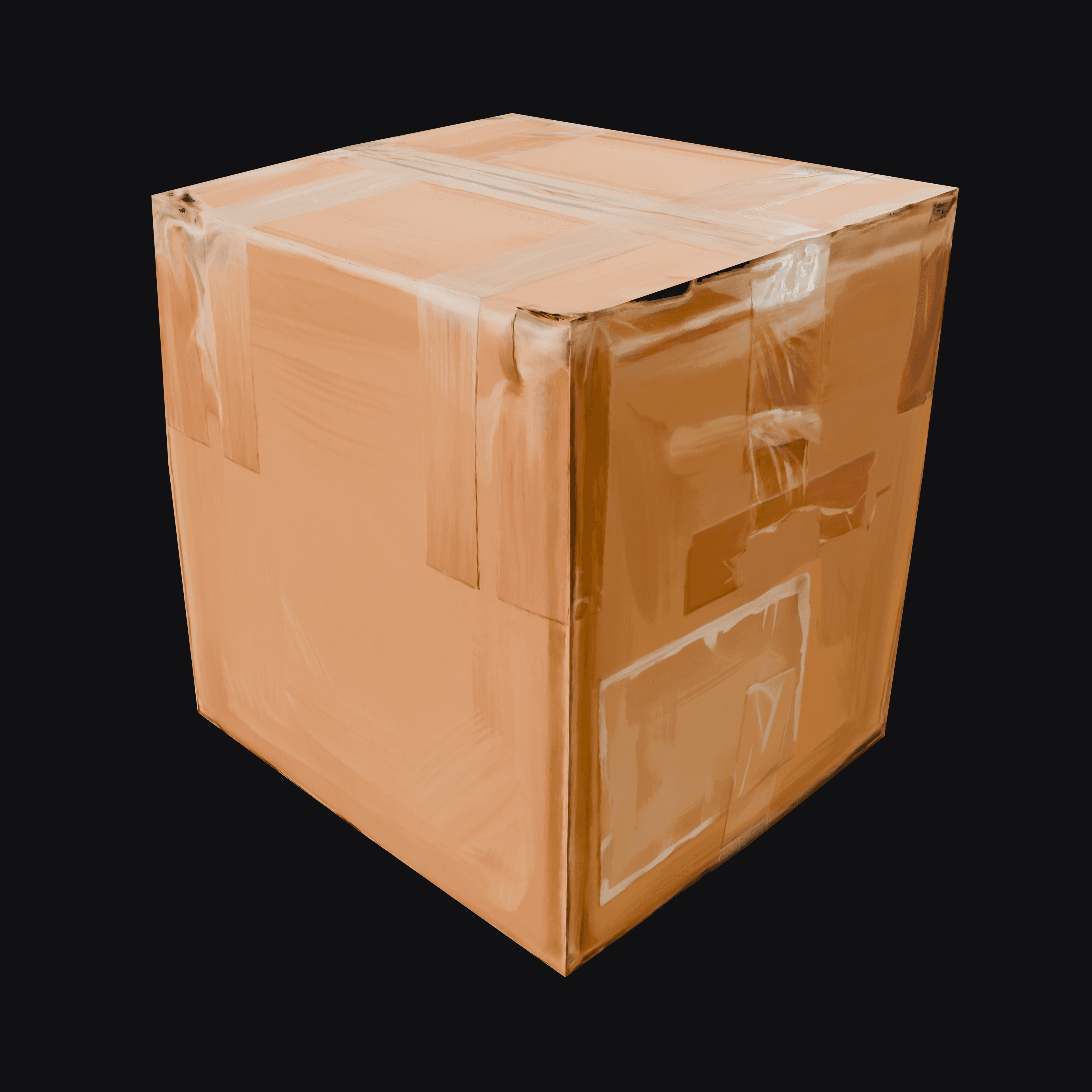Battered Cardboard Box
