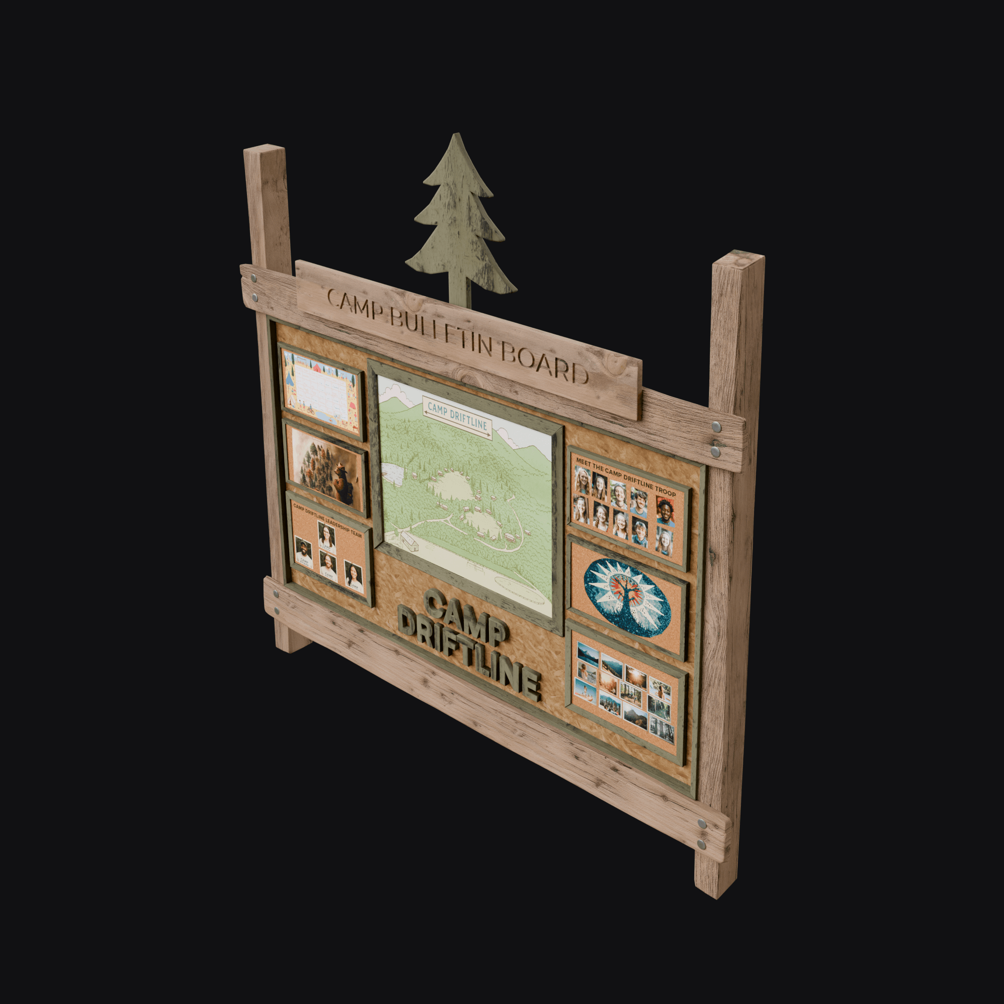 Bulletin Board 3D model