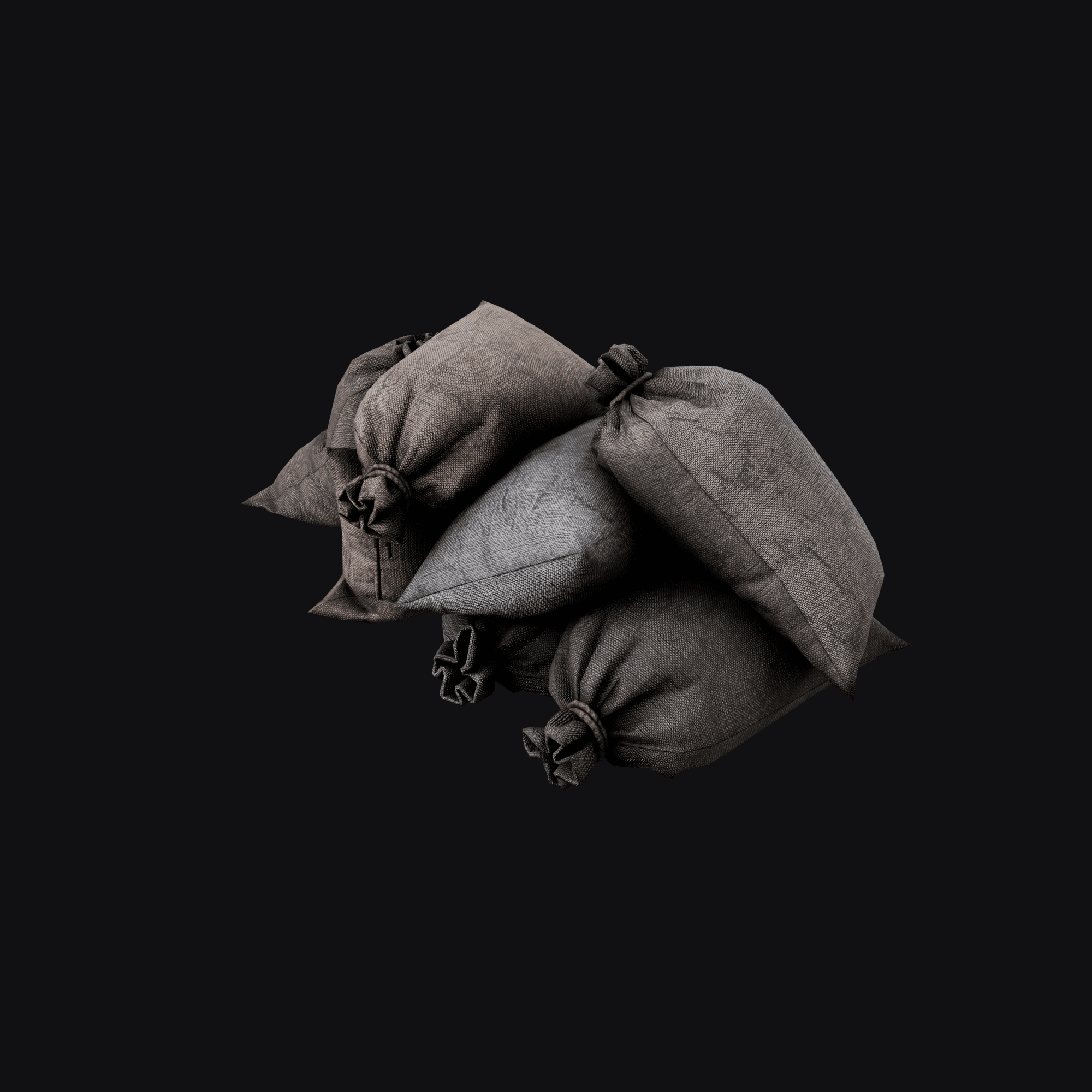 Burlap Sack A 3D model