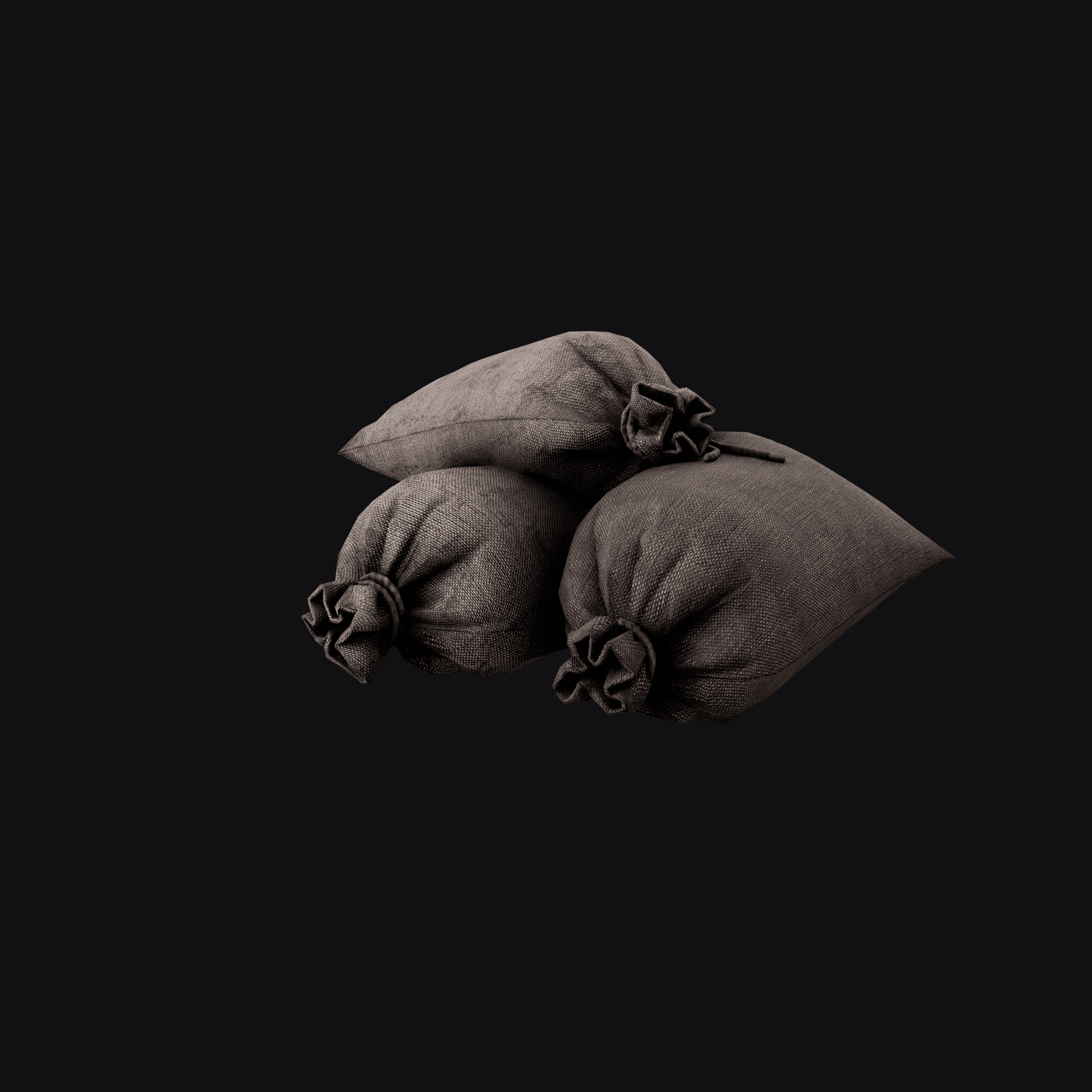 Burlap Sack B 3D model