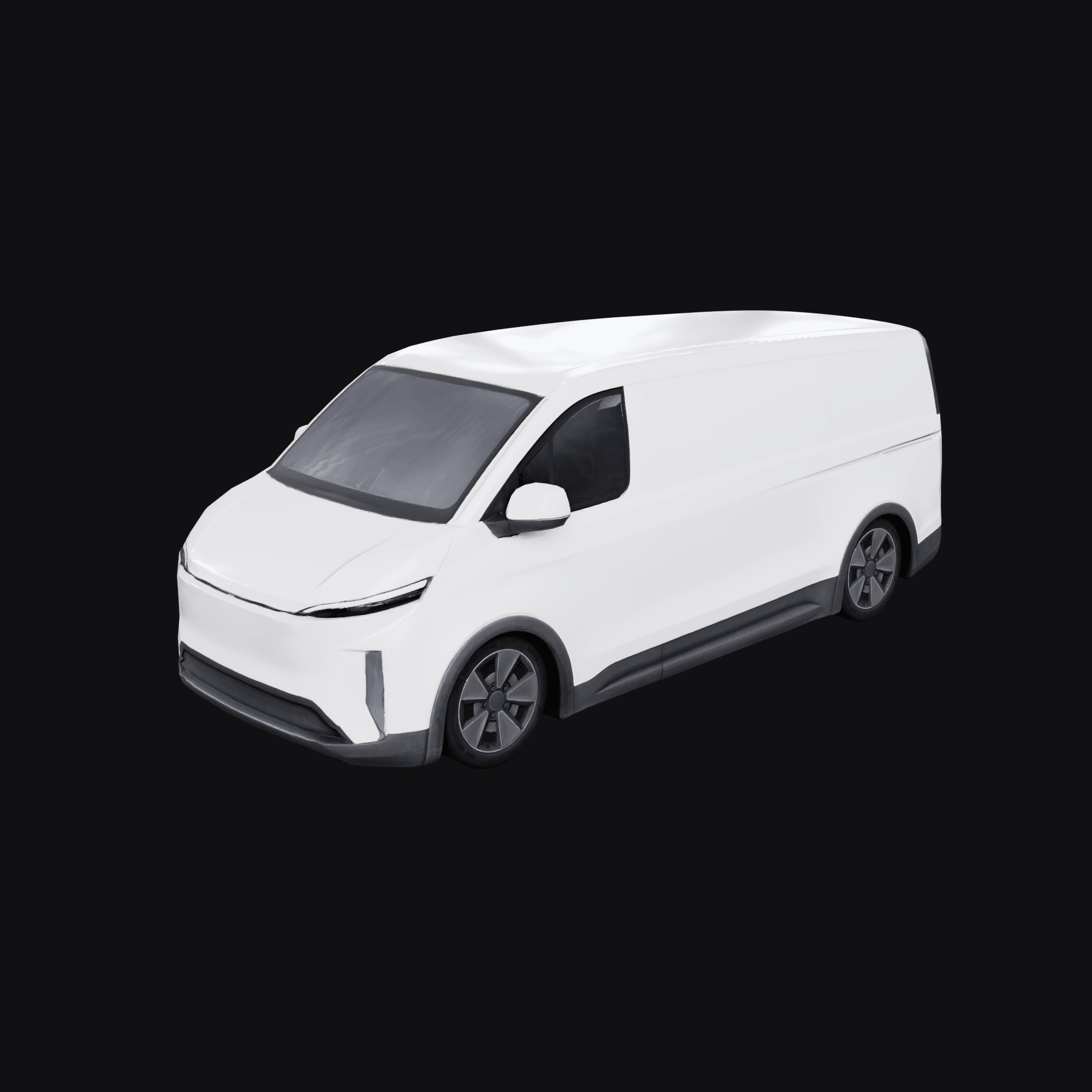 Cargo Van, free Blender 3D model render