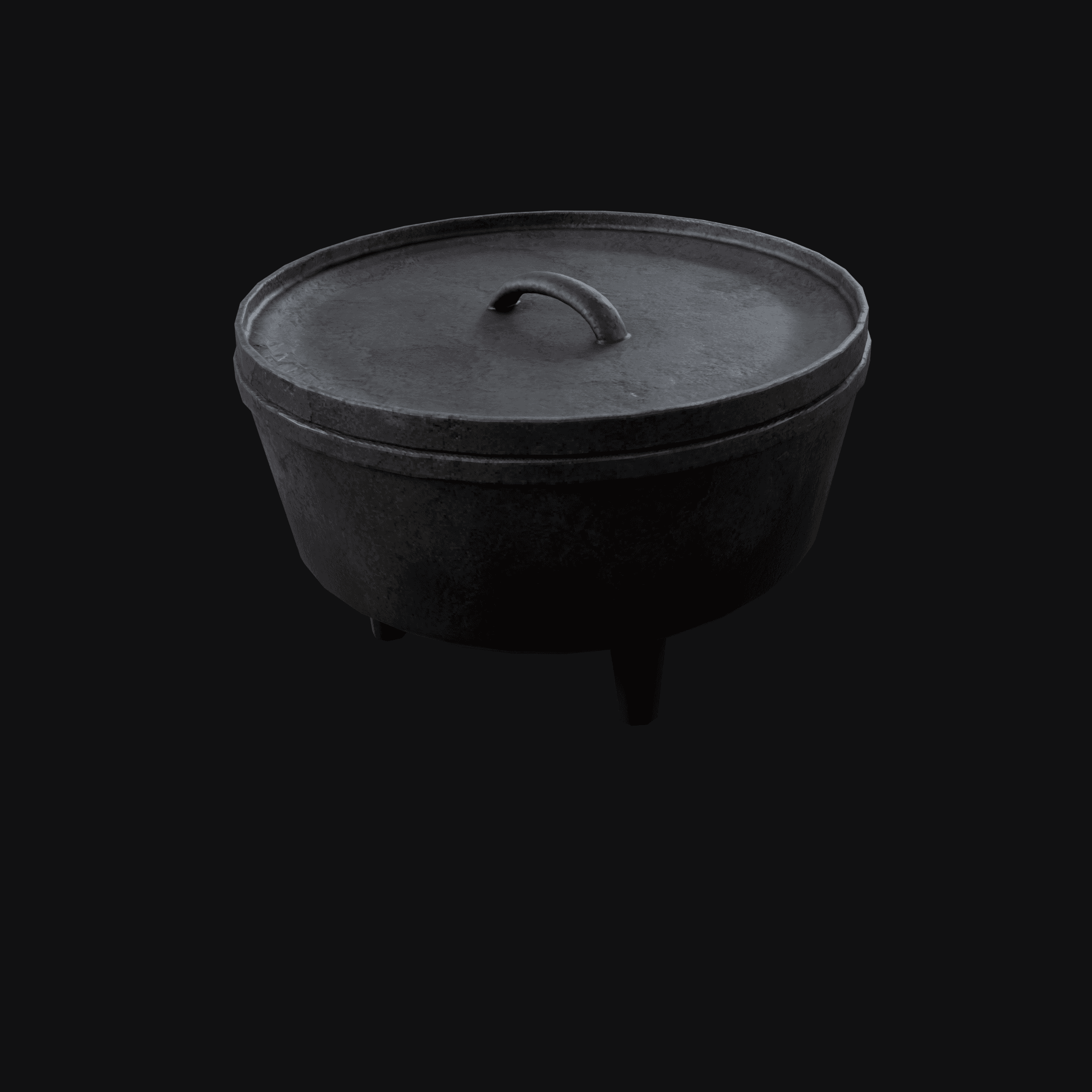 Cast Iron Dutch Oven 3D model