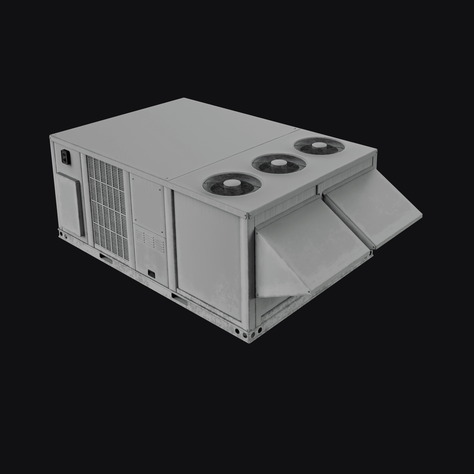 Commercial Aircon, free Blender 3D model render
