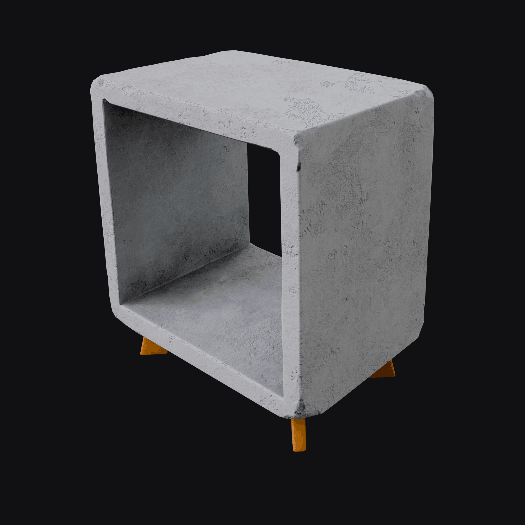 Concrete Side Table 3D model