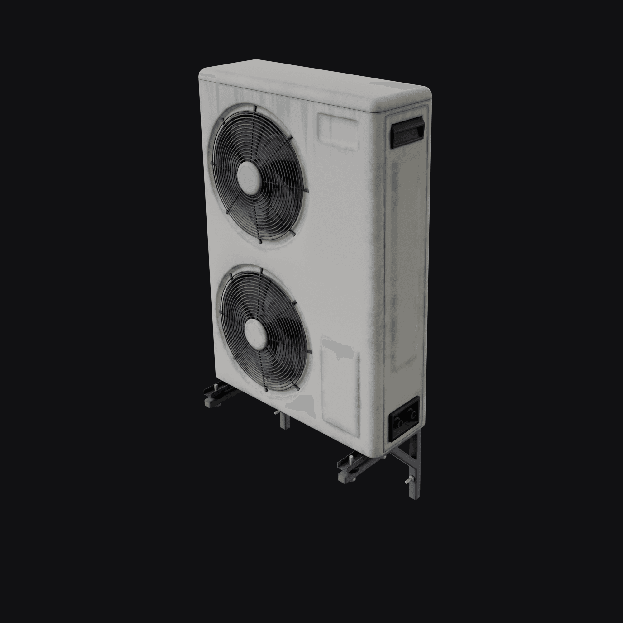 Double Aircon A, free Blender 3D model render