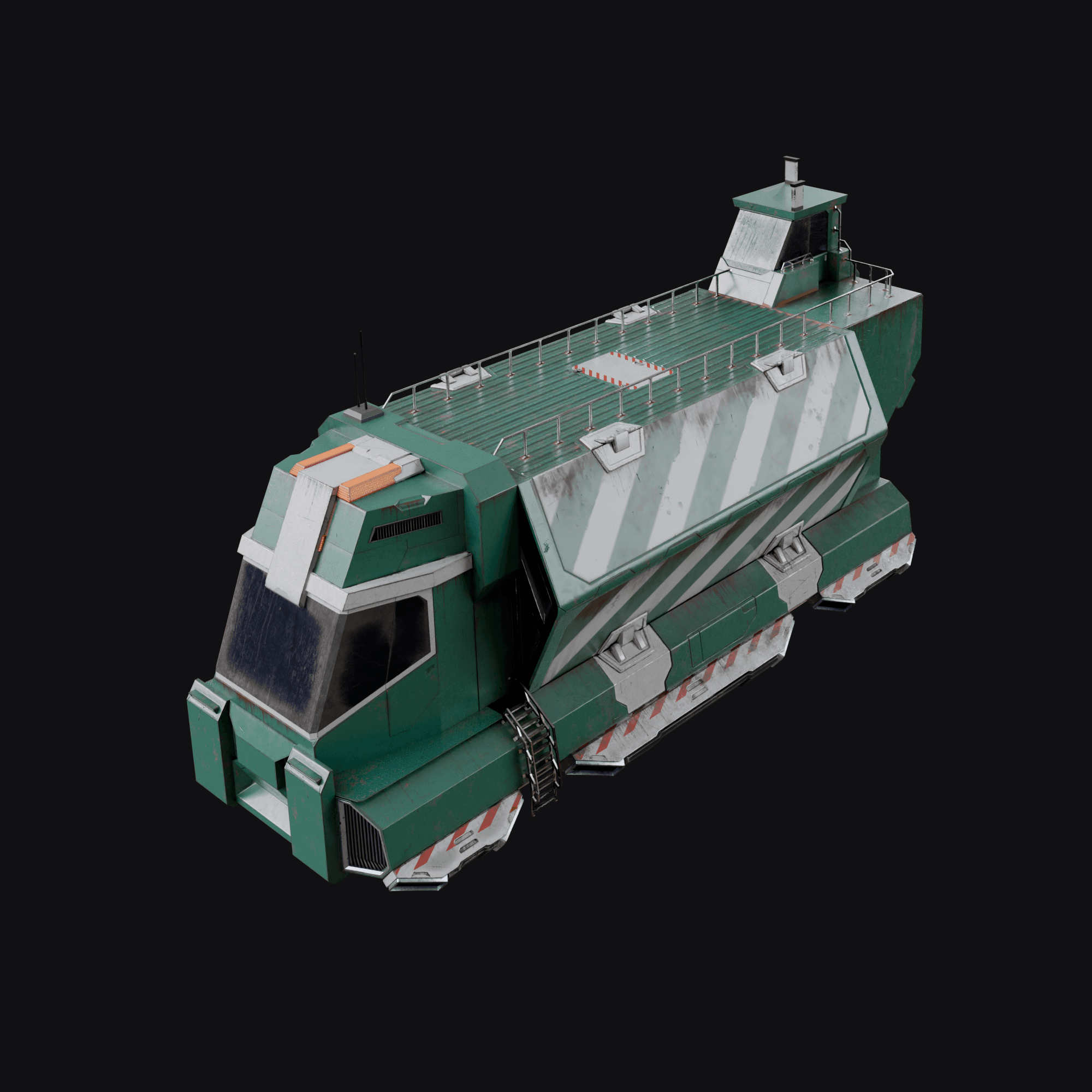 Flying Garbage Truck 3D model