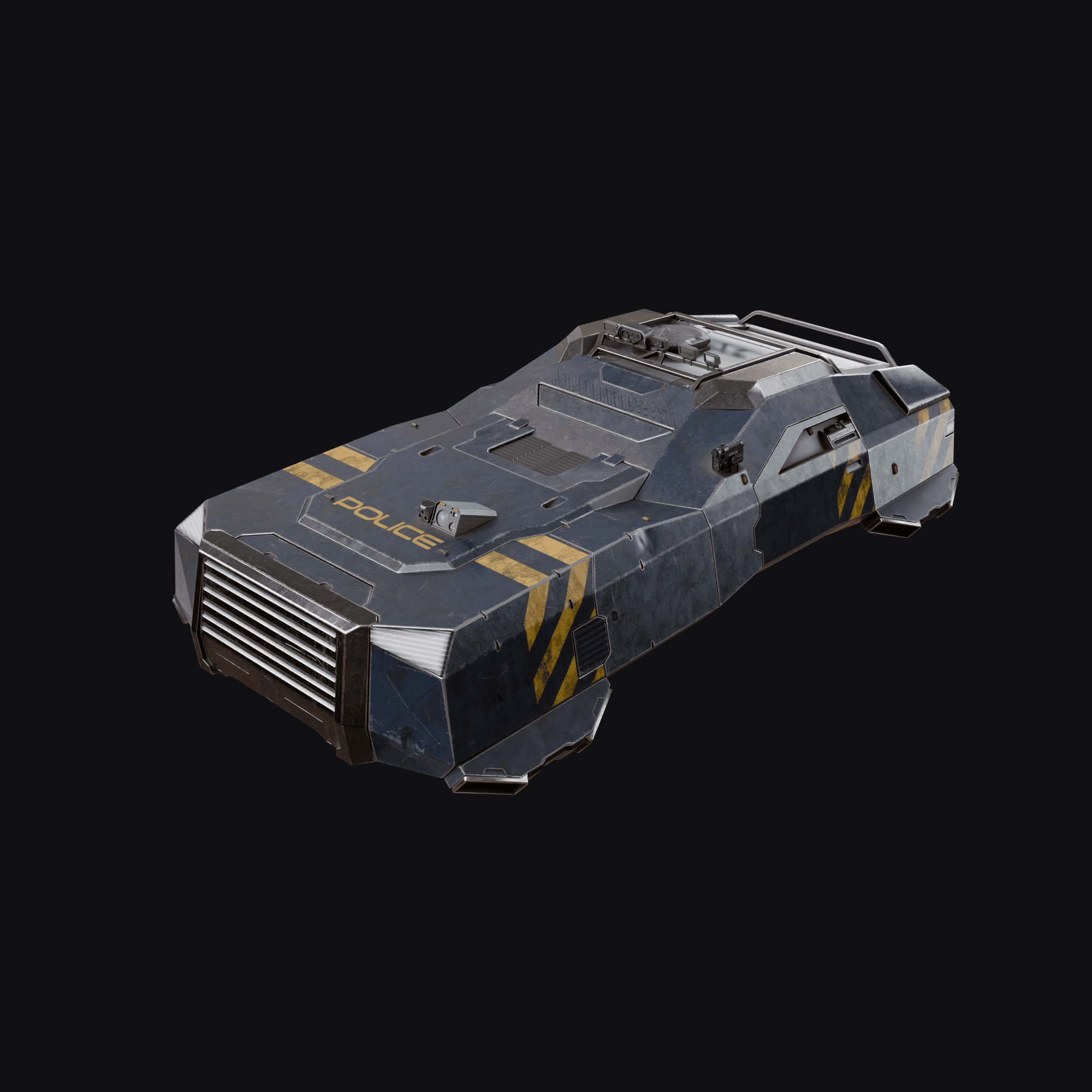 Flying Police Vehicle 3D model