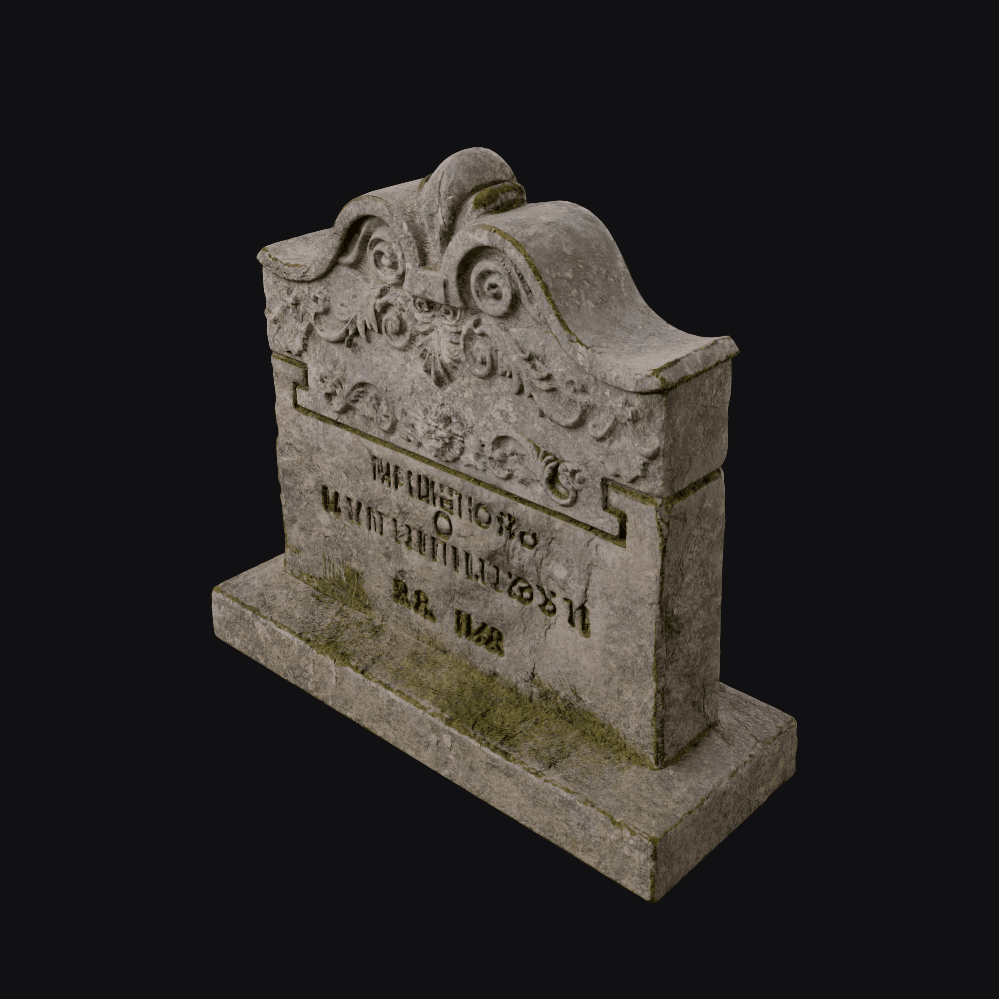 Gravestones B 3D model