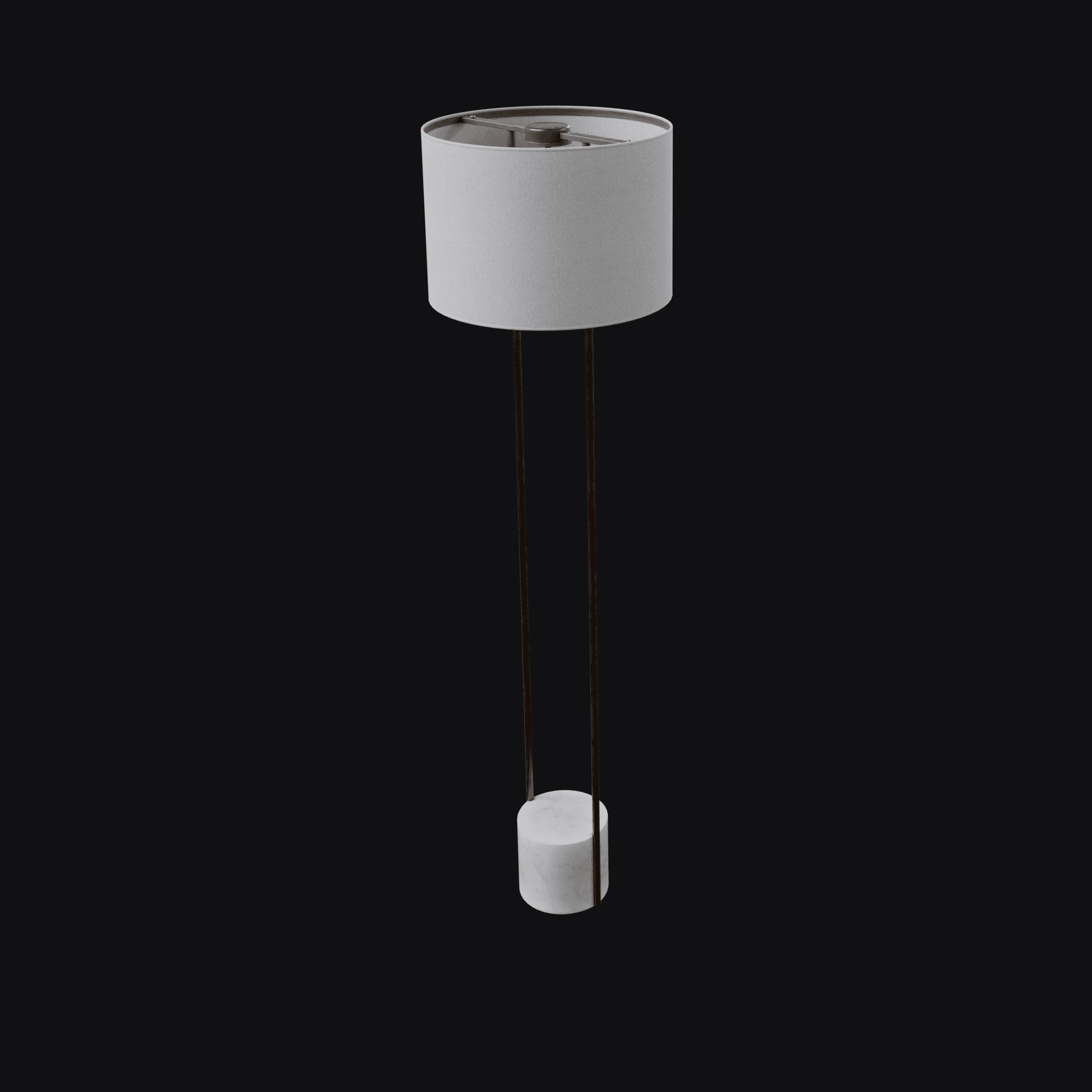 Industrial Outline Floor Lamp 3D model