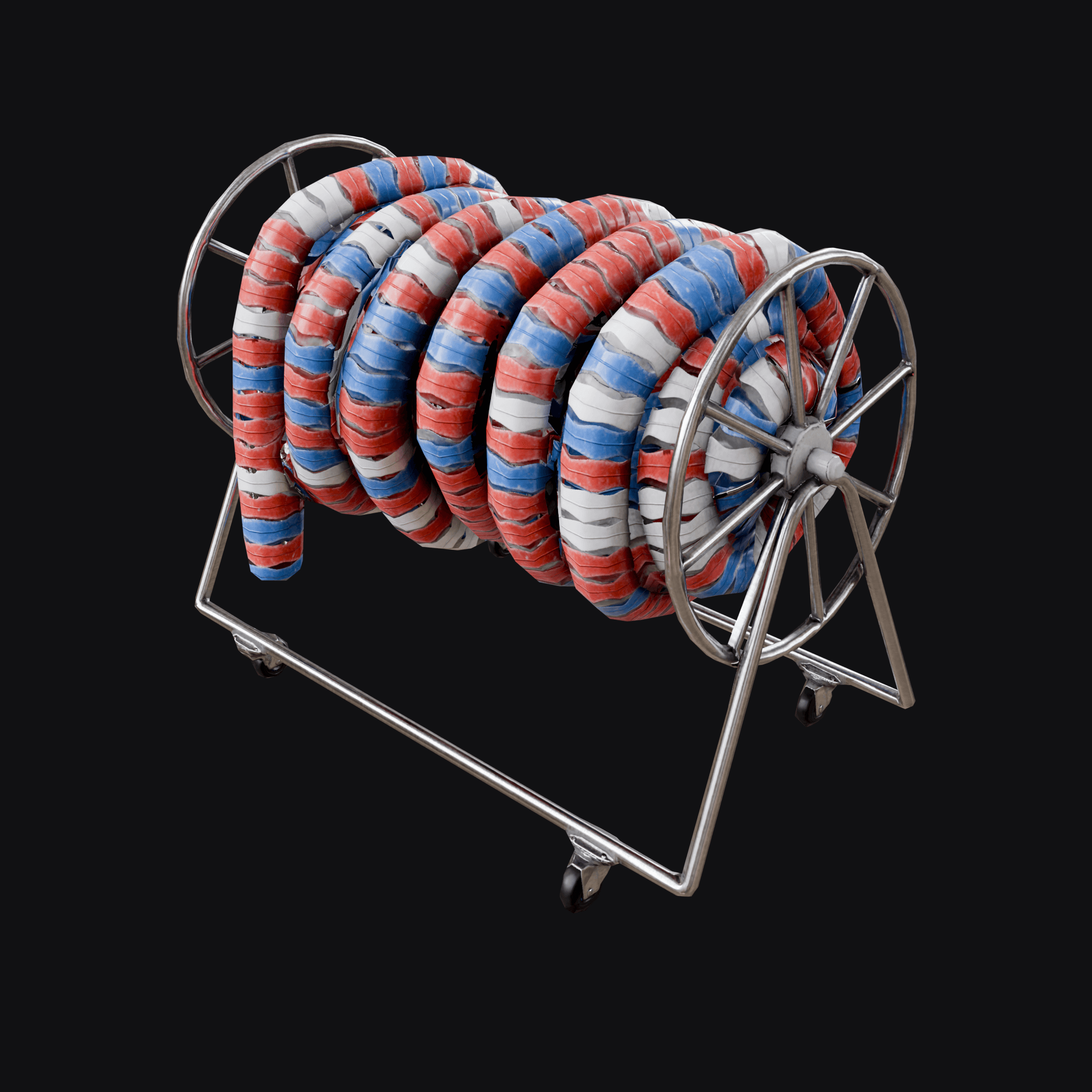 Lane Line Roller, free Blender 3D model render