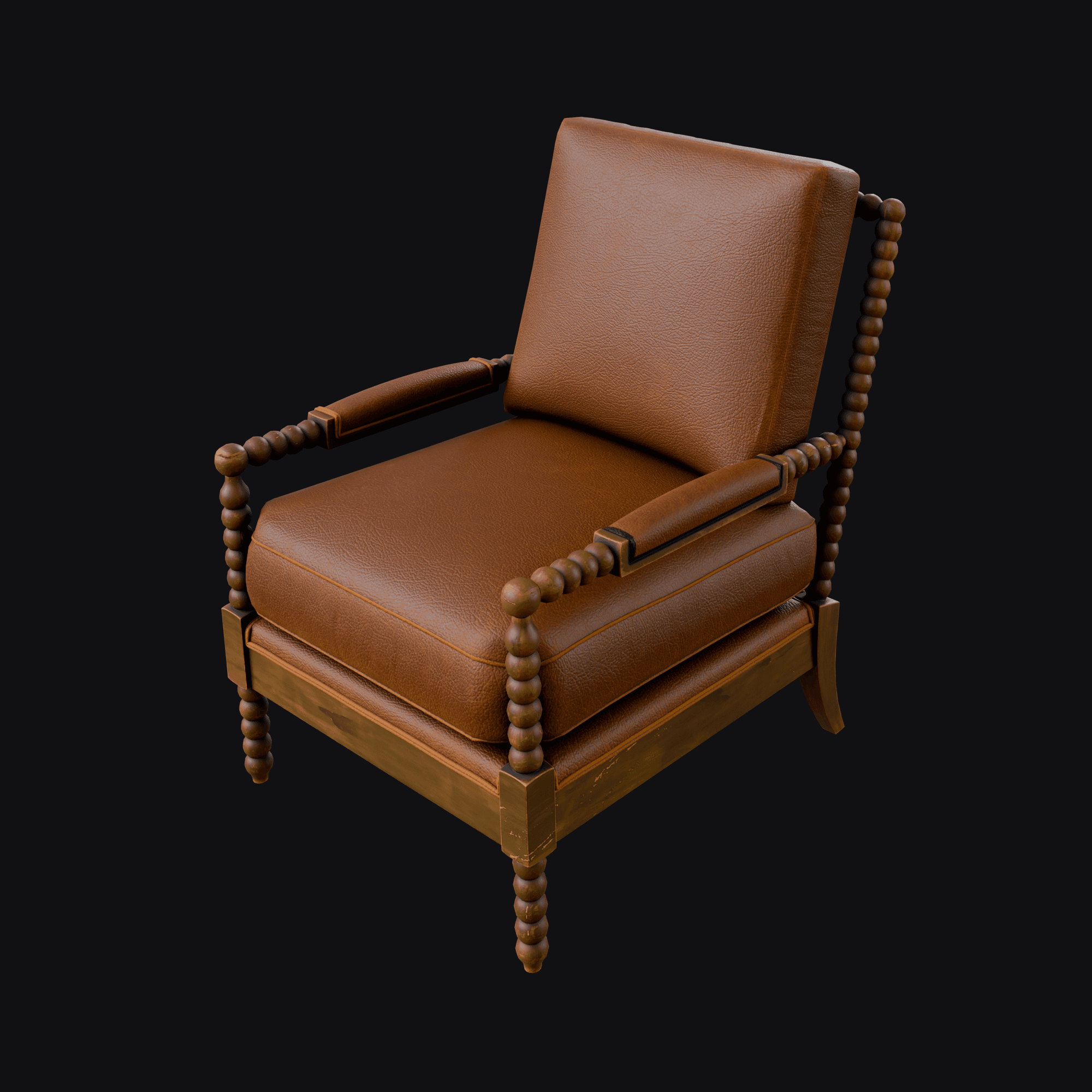Leather Chair 3D model
