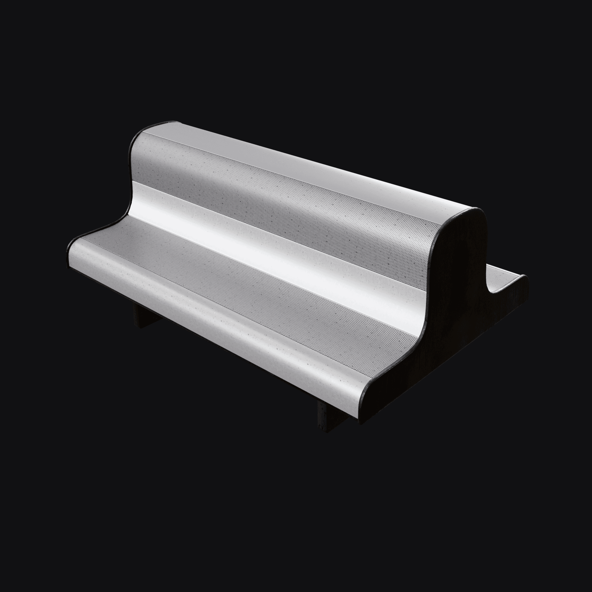 Metal Bench 3D model