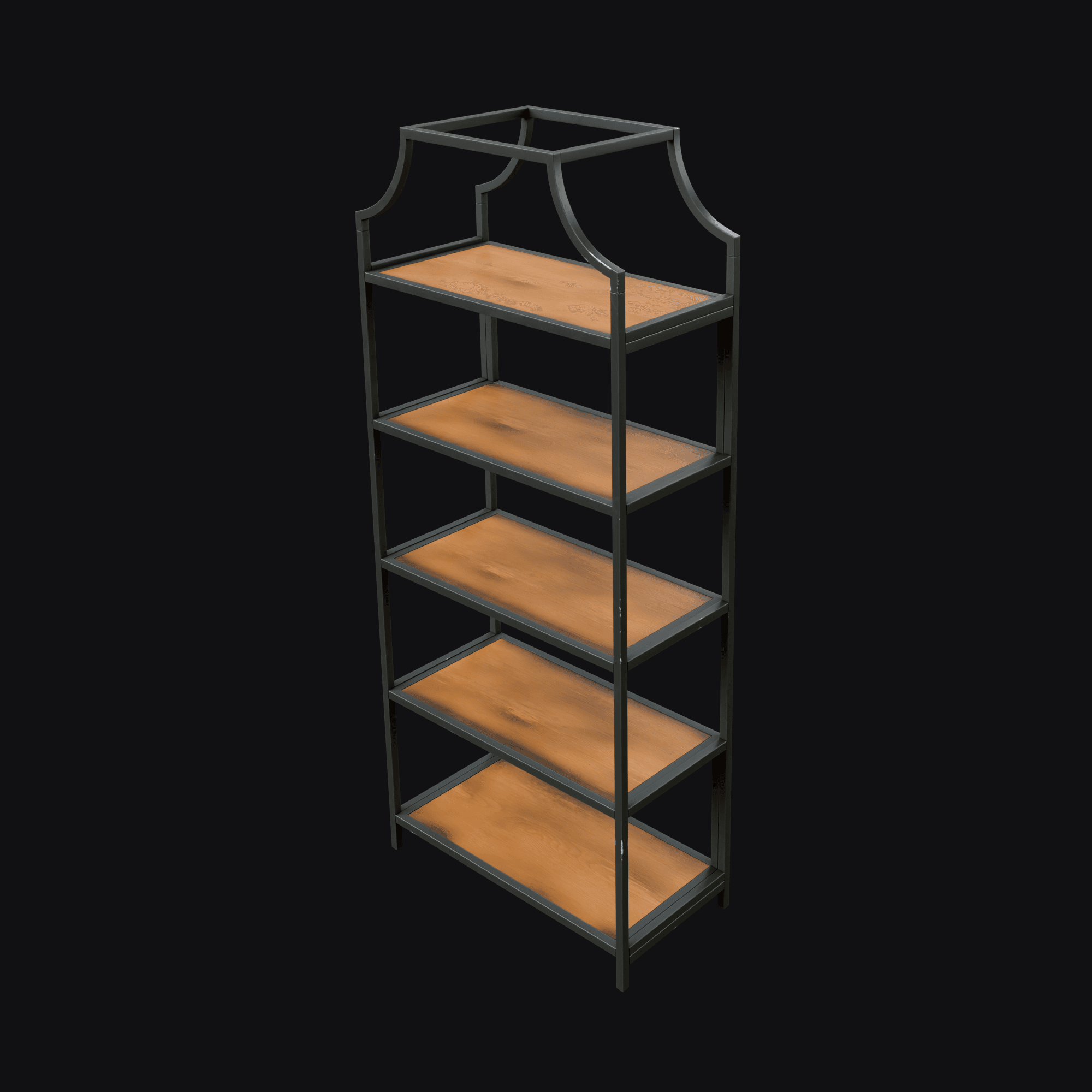 Metal Frame Bookcase 3D model