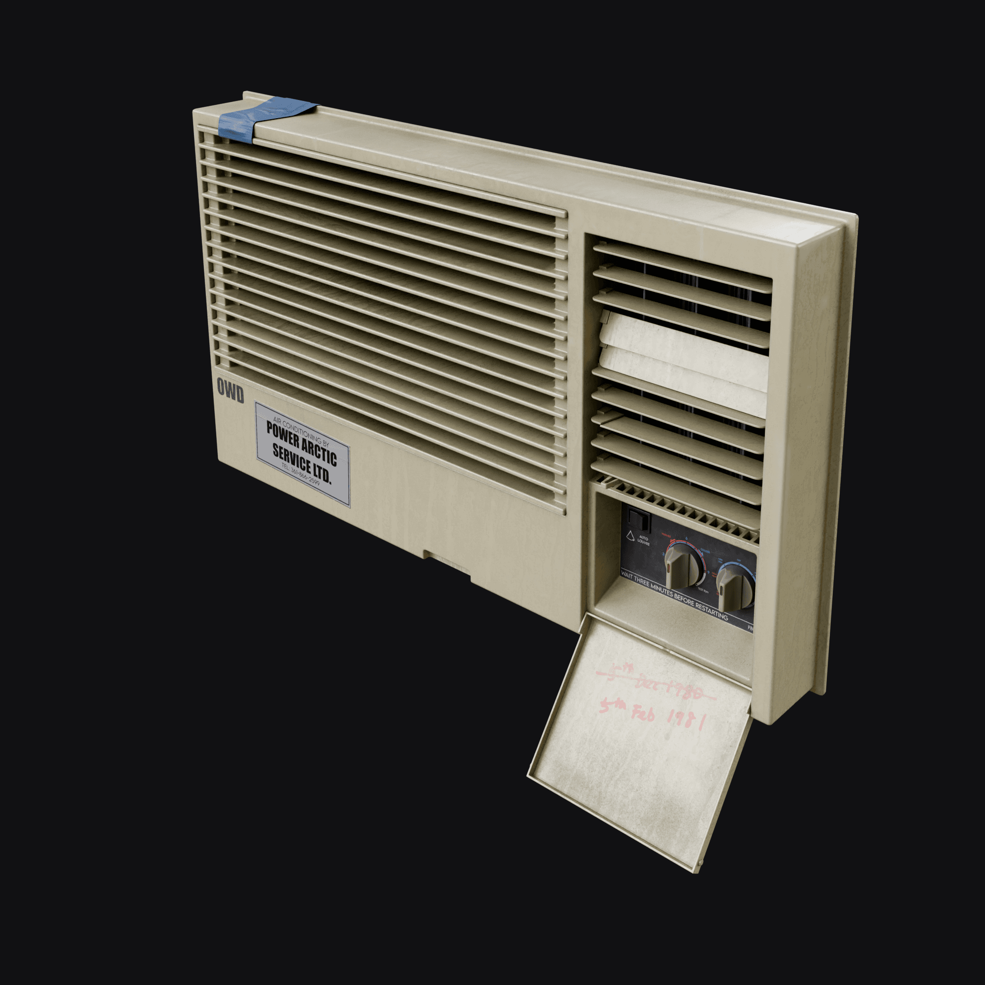 Motel Aircon Unit 3D model