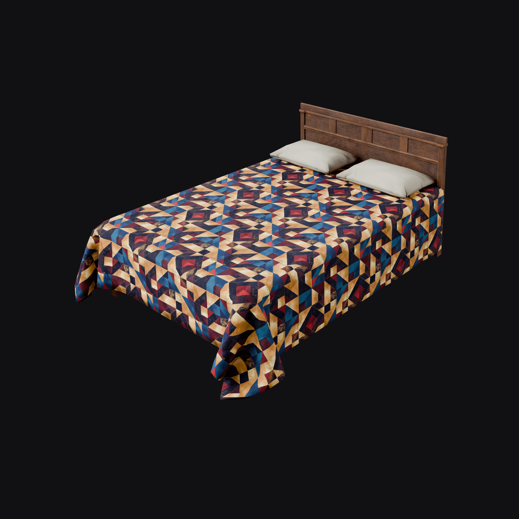 Motel Bed A 3D model