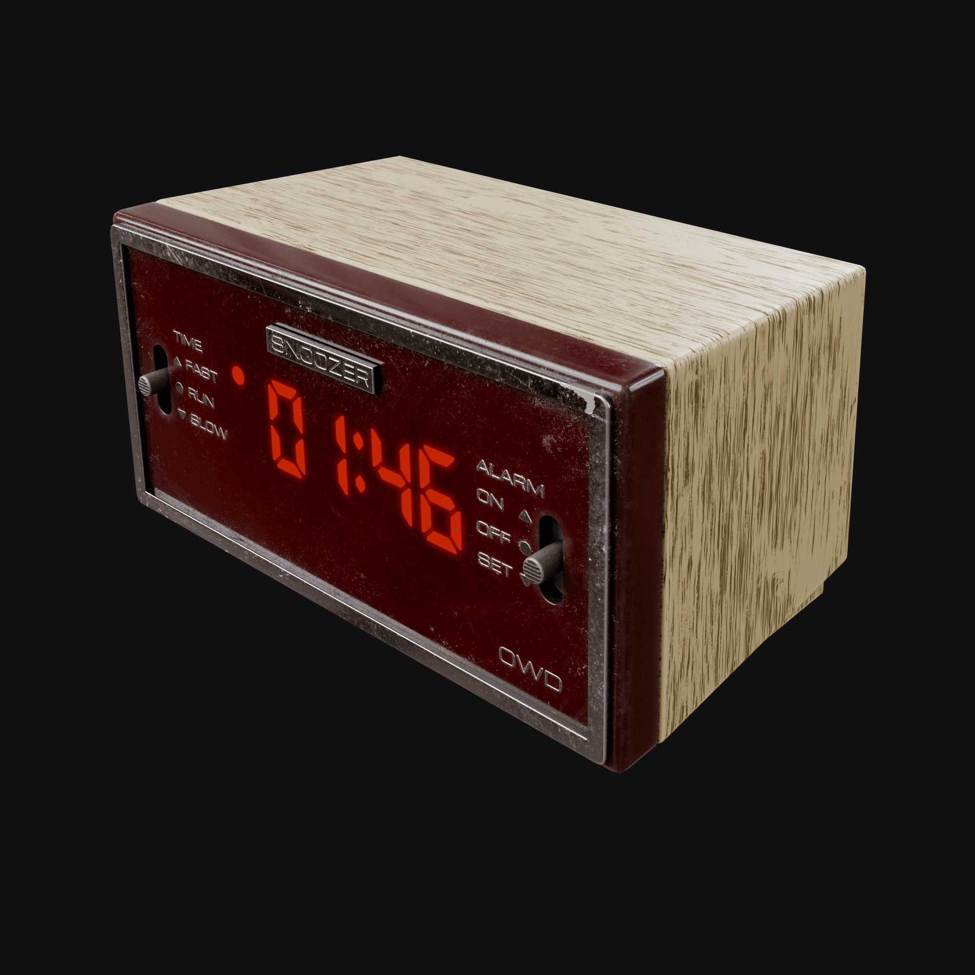 Motel Clock 3D model