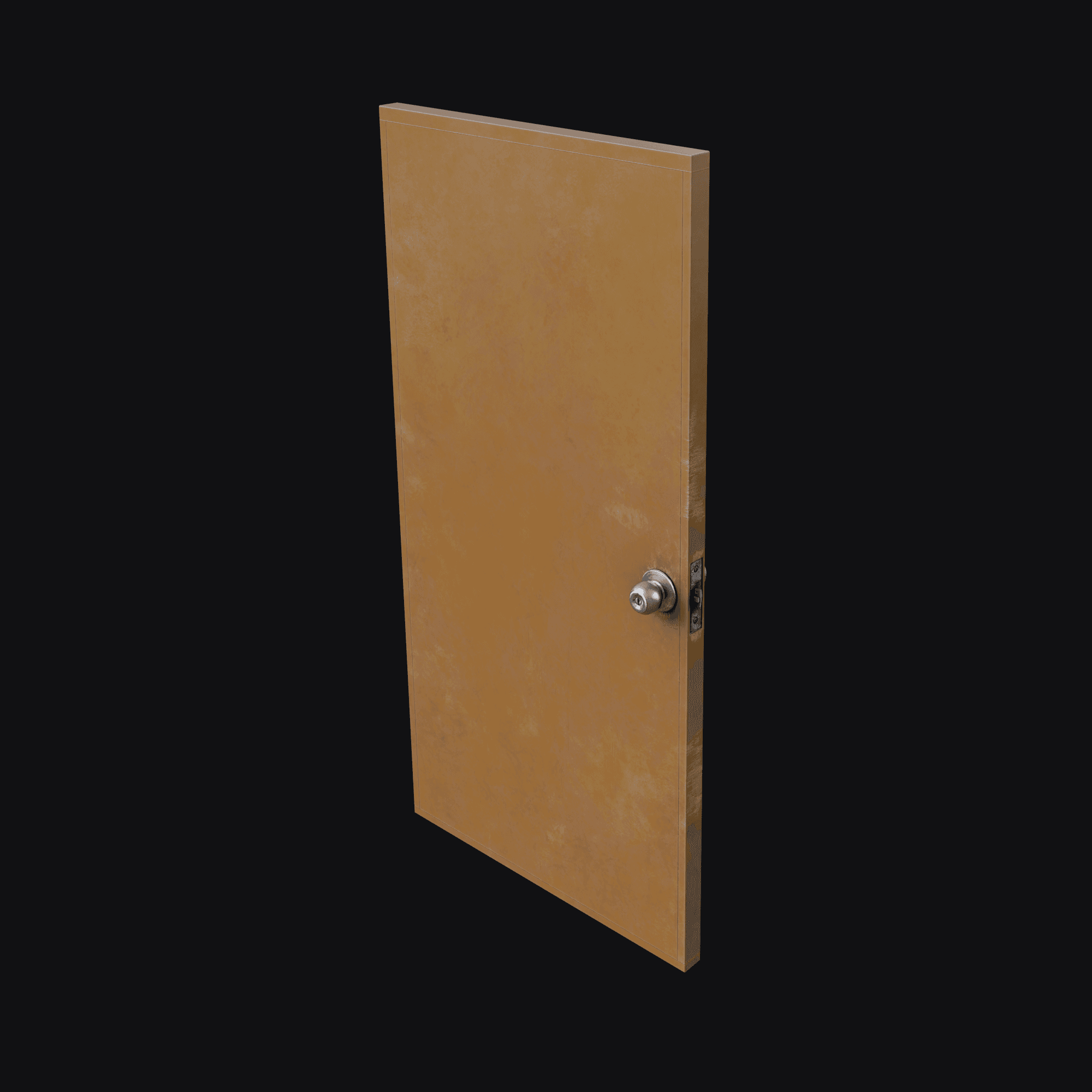 Motel Door, free Blender 3D model render
