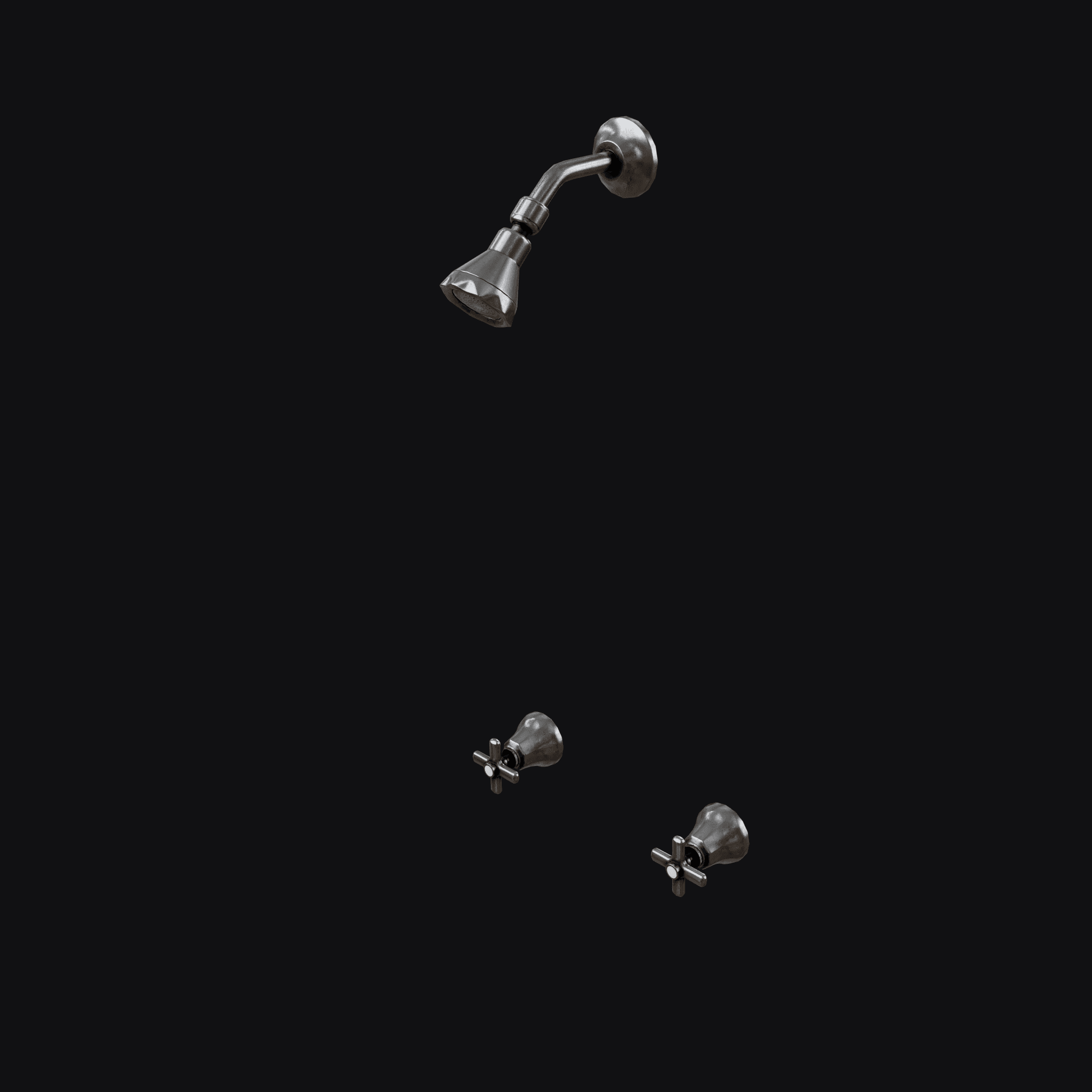 Motel Shower 3D model