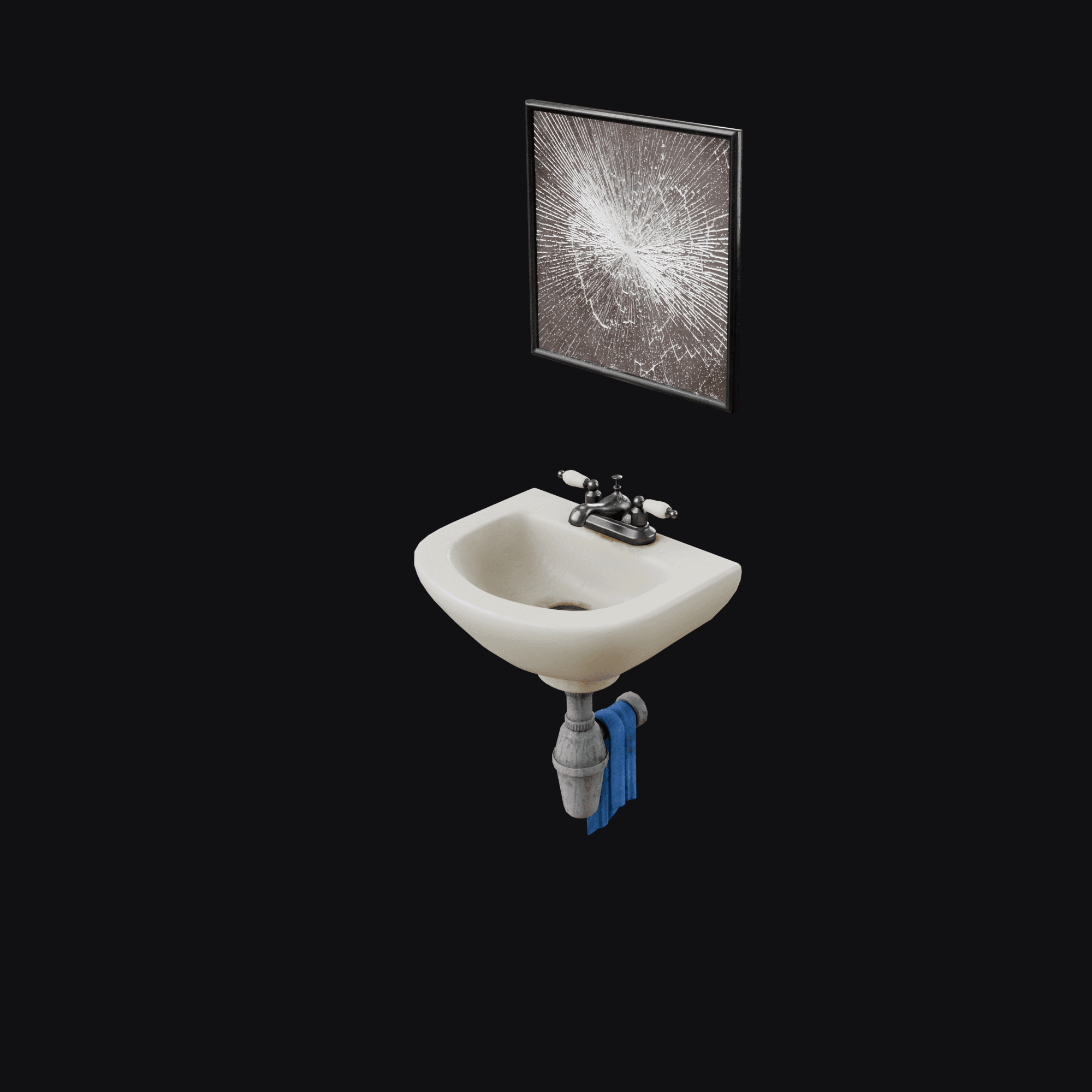 Motel Sink 3D model