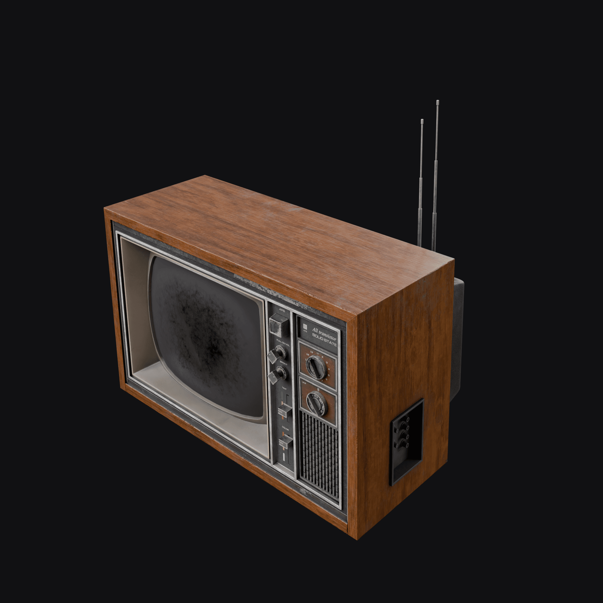 Retro Television 3D model