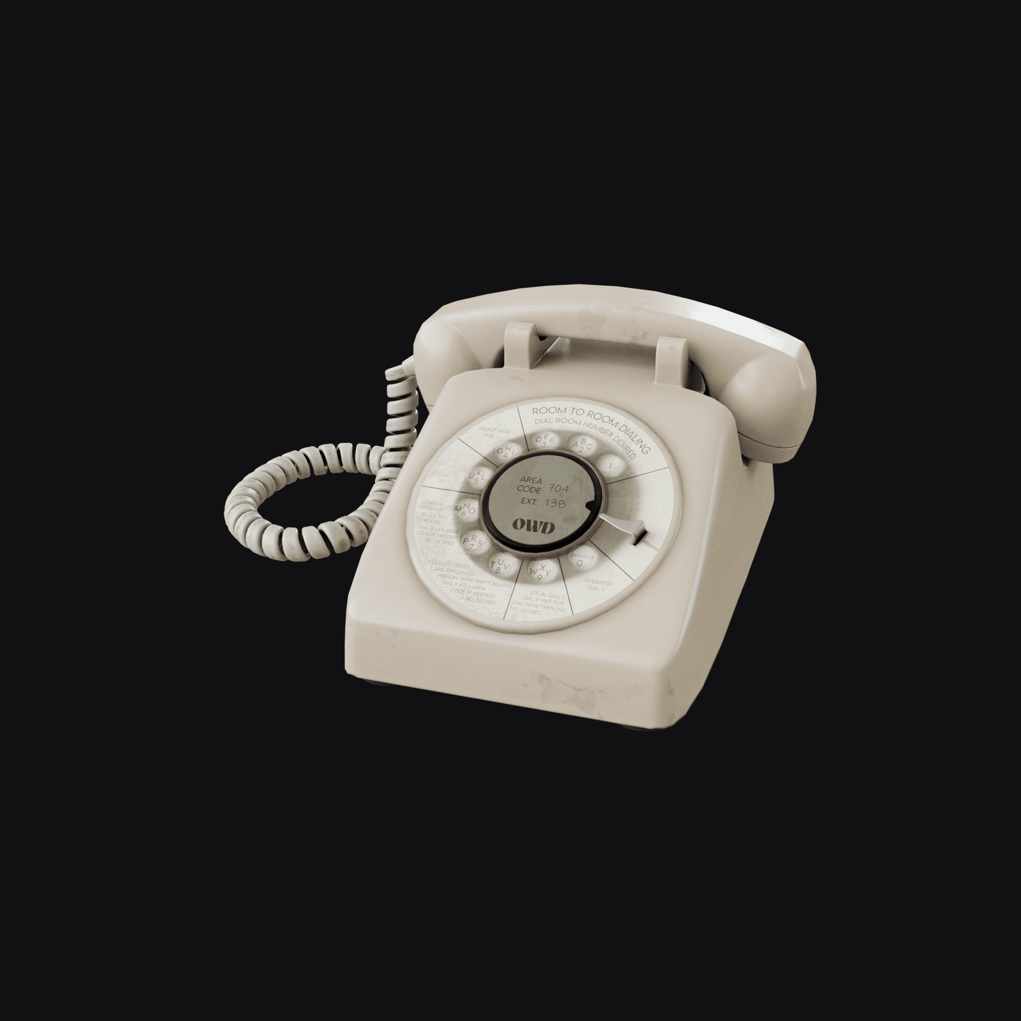 Rotary Phone 3D model