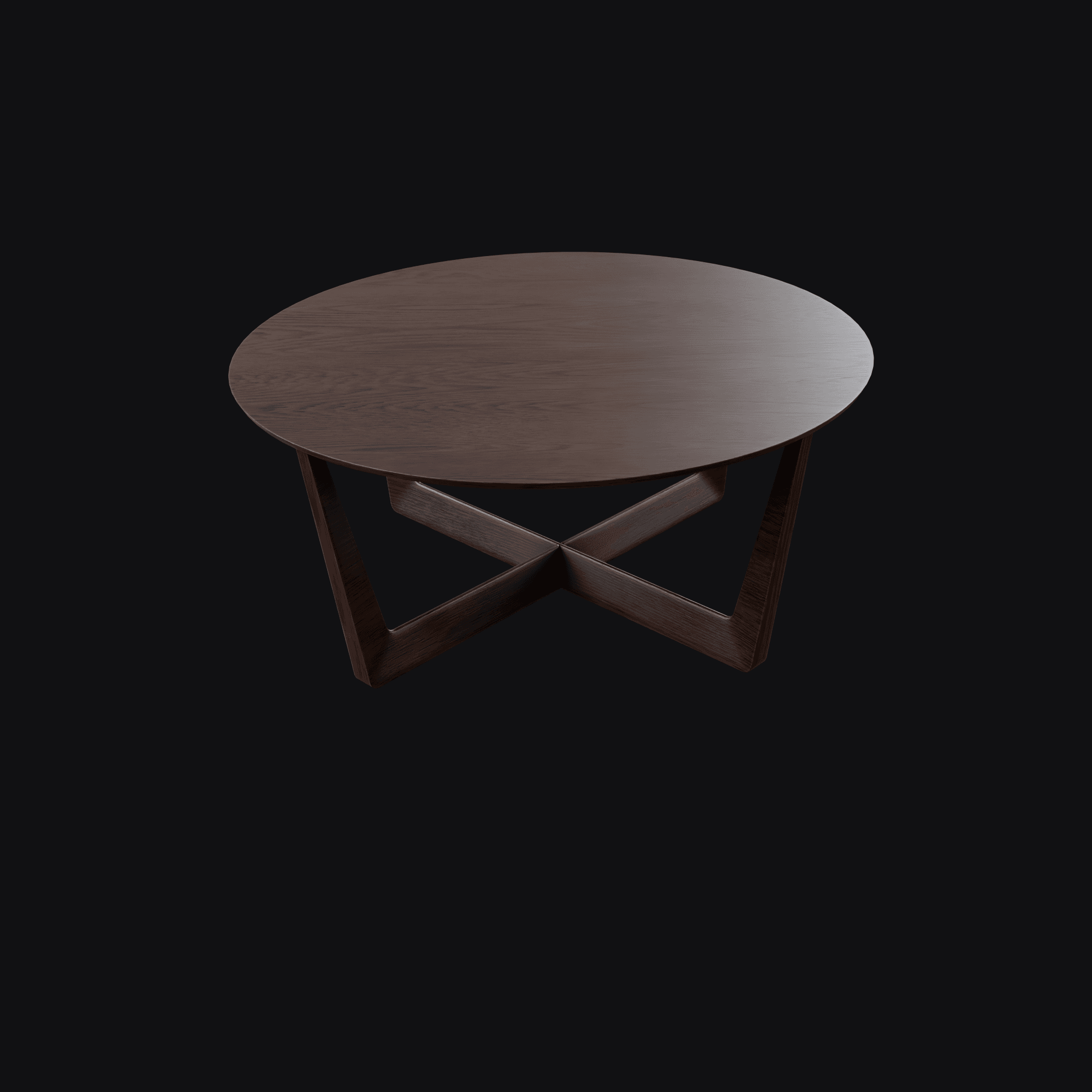 Round Coffee Table, free Blender 3D model render
