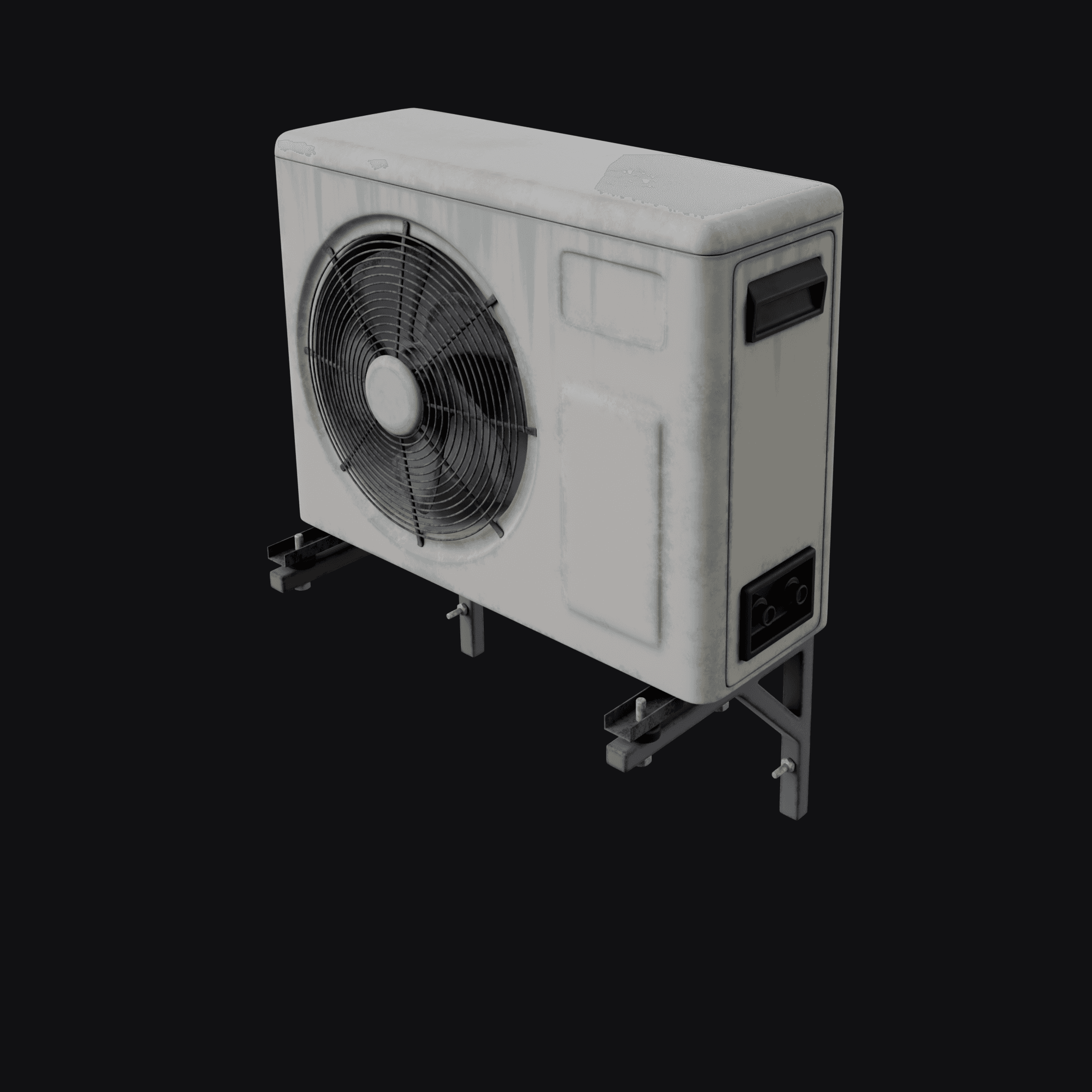 Single Aircon A, free Blender 3D model render