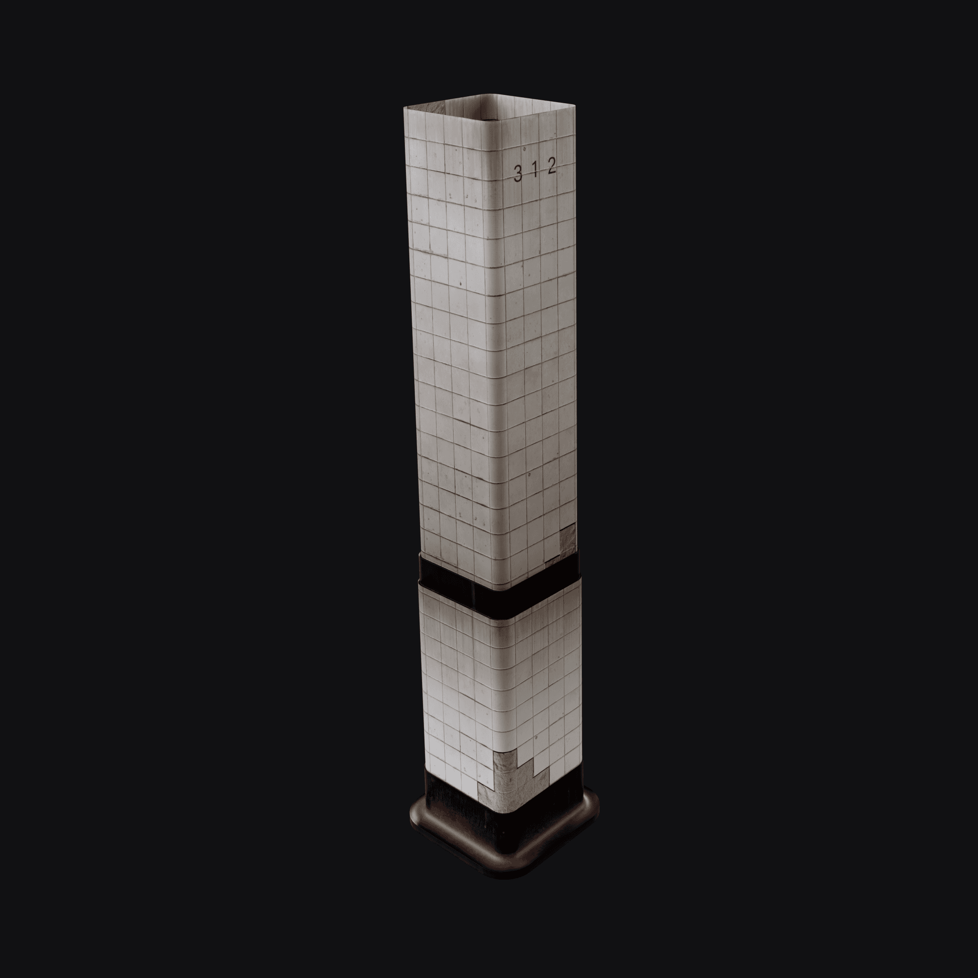 Subway Pillar B 3D model