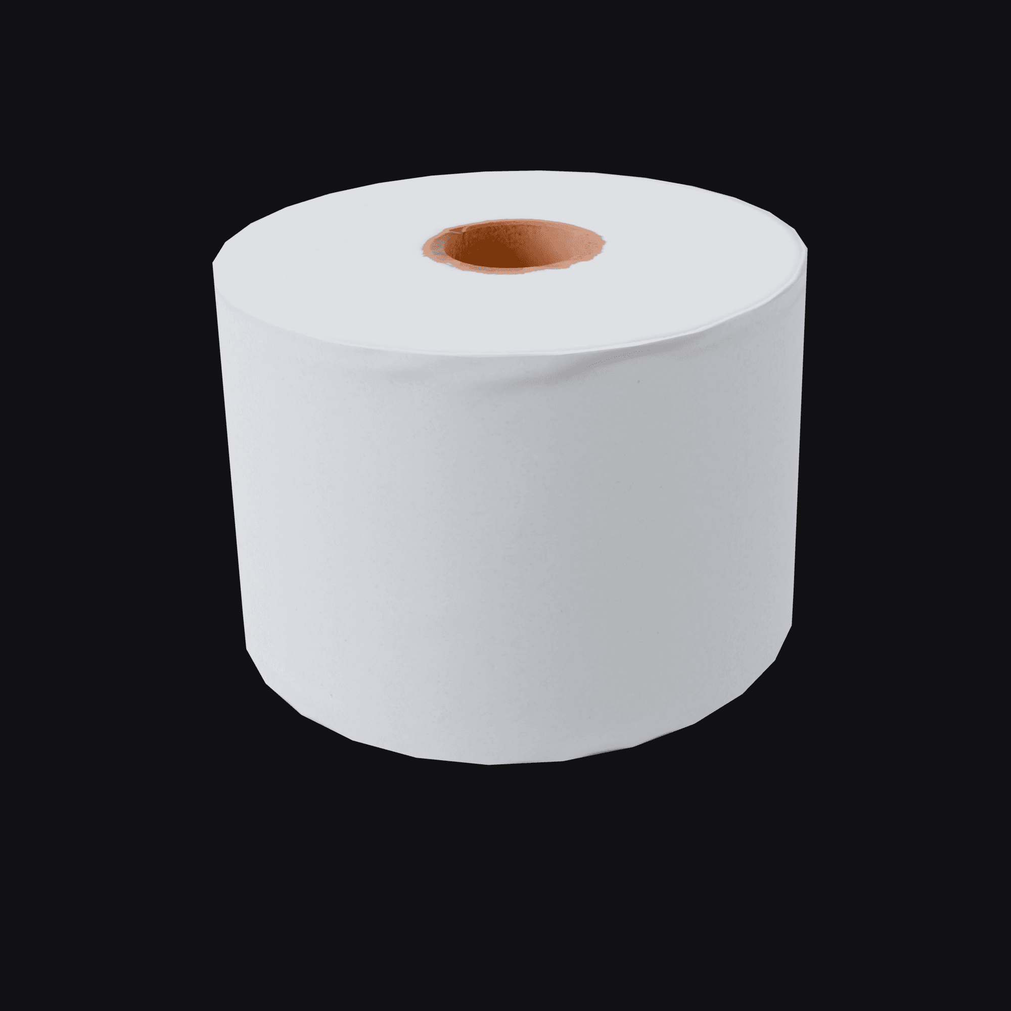 Toilet Roll, free Blender 3D model render