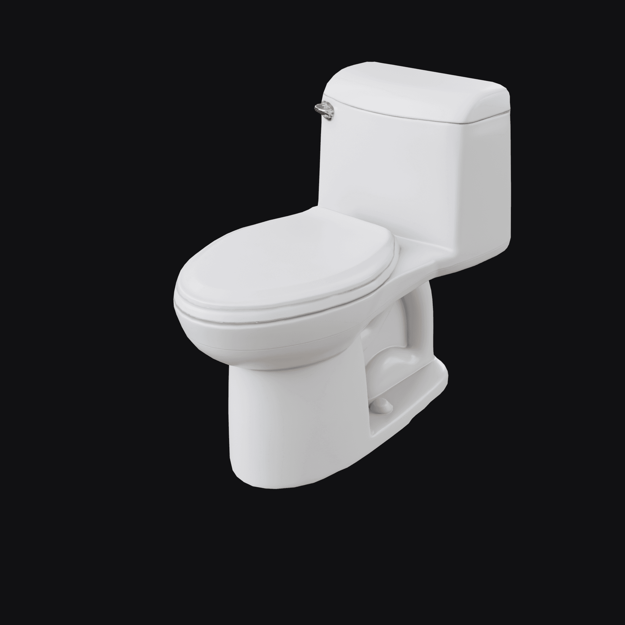 Toilet, free Blender 3D model render
