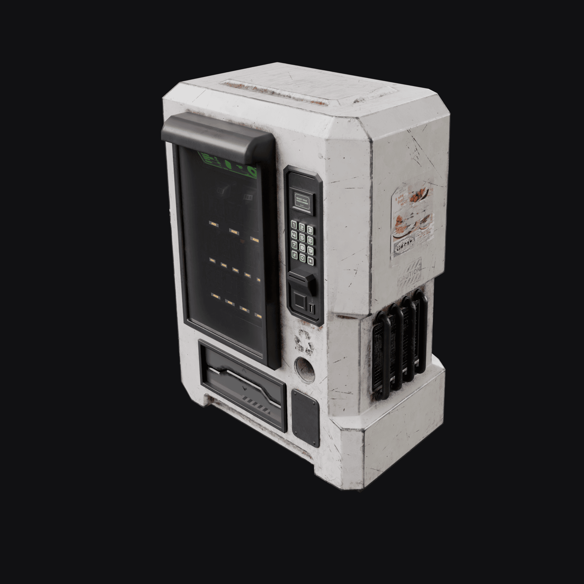 Vending Machine, free Blender 3D model render