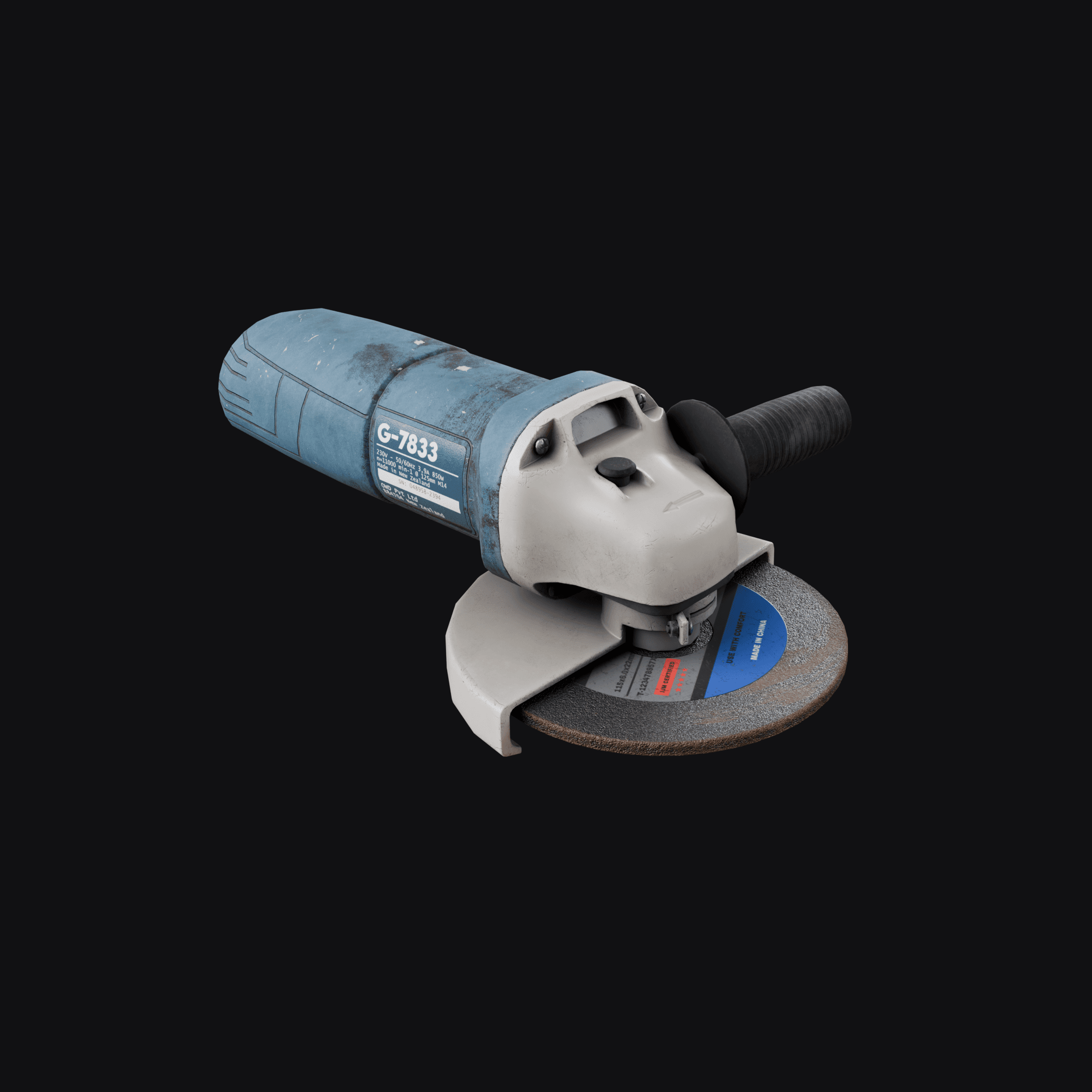 Workshop Angle Grinder 3D model