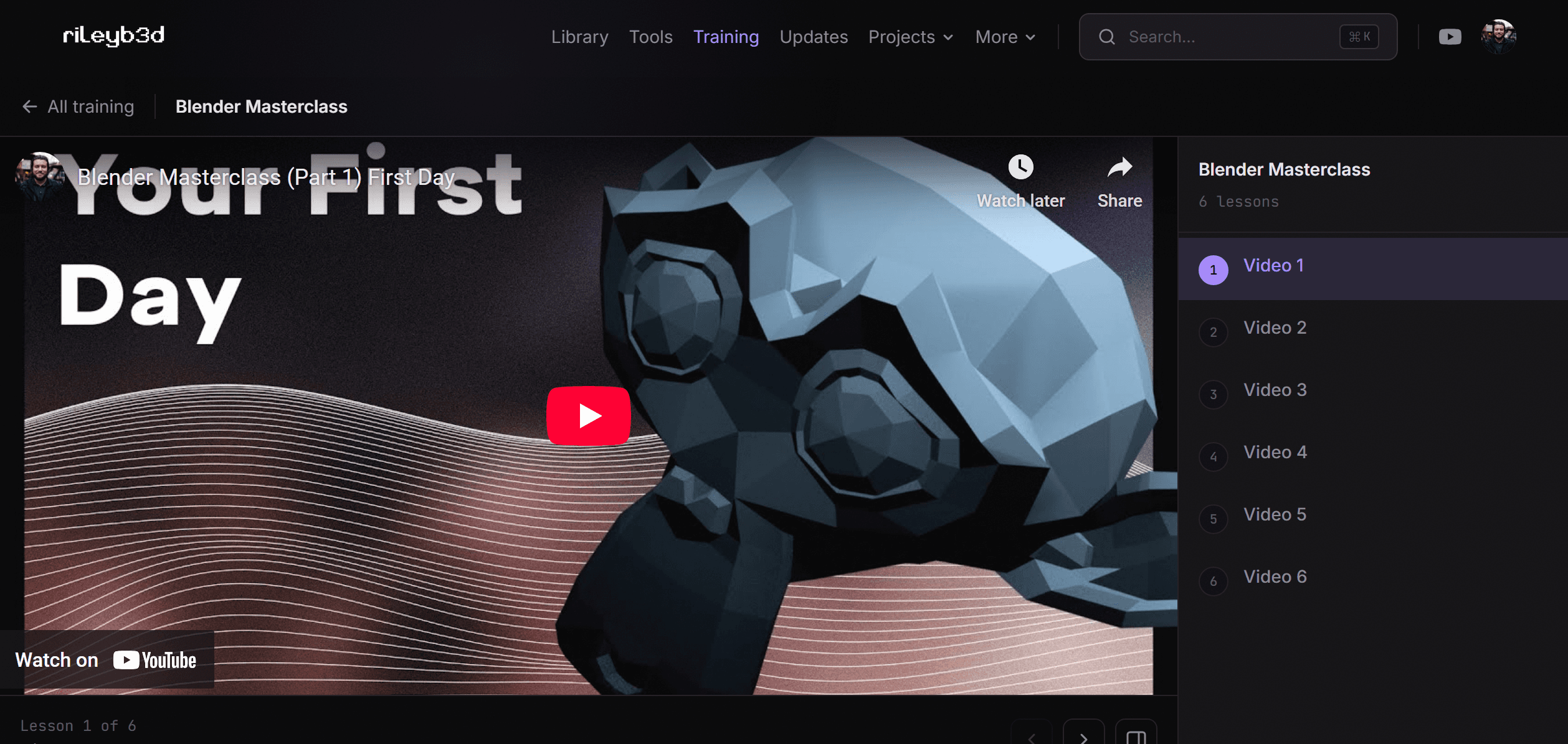 rileyb3d.com screenshot