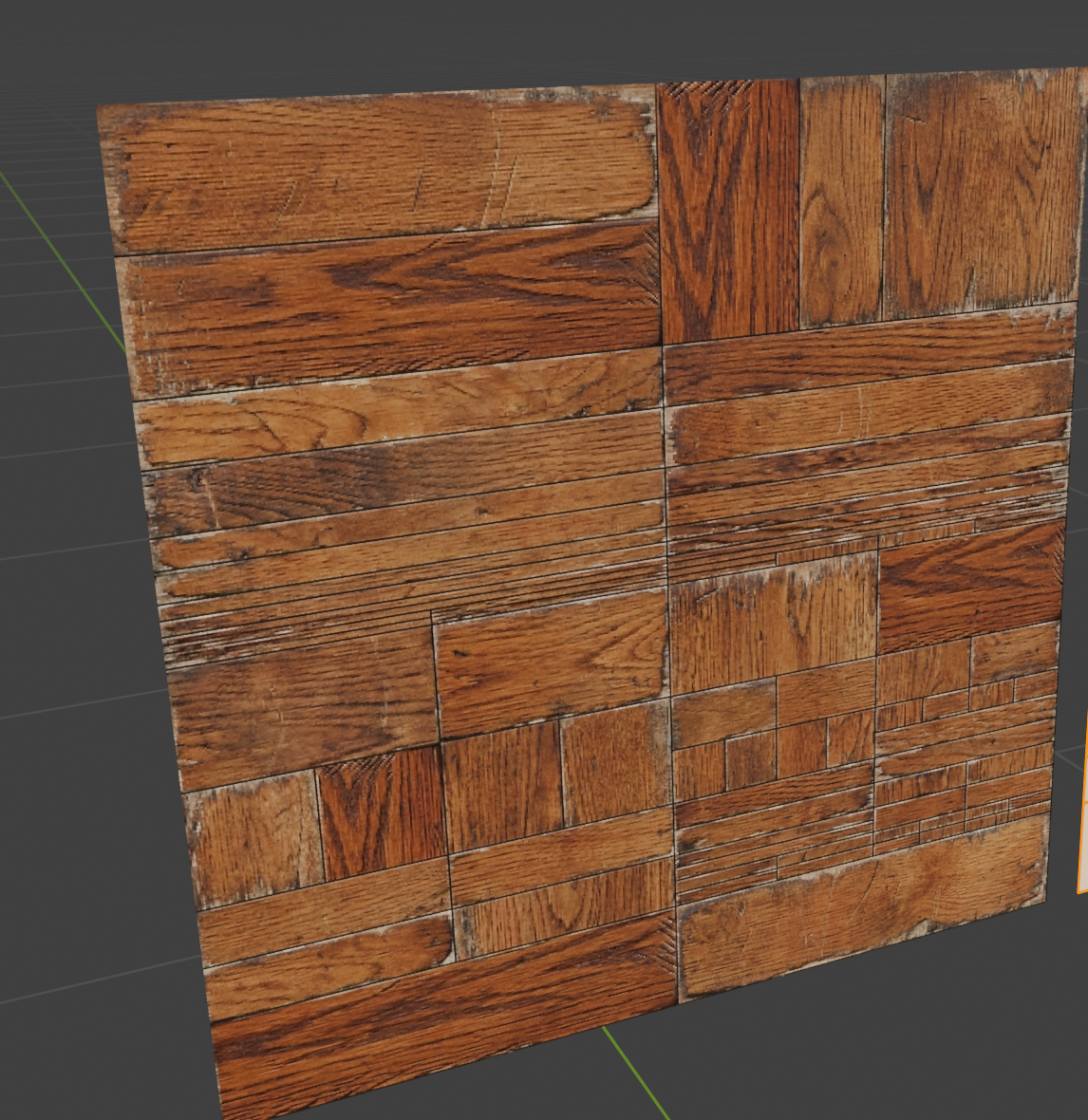 This is the material that ships with your addon download. Your material basically should just match your edge detail for the template object.